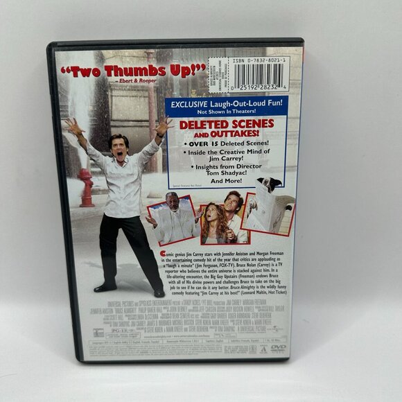 Bruce Almighty Widescreen DVD Jim Carrey Jennifer Aniston Comedy Movie PG13 - Picture 4 of 5